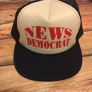 Vintage trucker hat news democrat